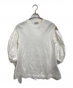 MONCLER×Simone Rochaモンクレール×シモーネ ロシャ）の古着「パフレーススリーブTシャツ　イタリア製」｜ホワイト