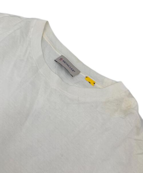 MONCLER（モンクレール）MONCLER (モンクレール) Simone Rocha (シモーネ ロシャ) パフレーススリーブTシャツ　イタリア製 ホワイト サイズ:Sの古着・服飾アイテム