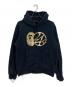 A BATHING APE（ア ベイシング エイプ）の古着「パーカー　フーディ」｜ブラック×ゴールド