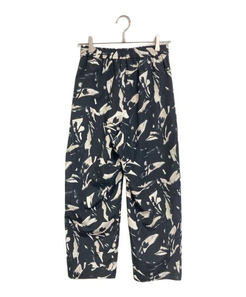 JOURNAL STANDARD（ジャーナルスタンダード）JOURNAL STANDARD (ジャーナルスタンダード) リーフプリントパンツ　イージーパンツ　総柄 ブラック×ホワイト サイズ:36の古着・服飾アイテム