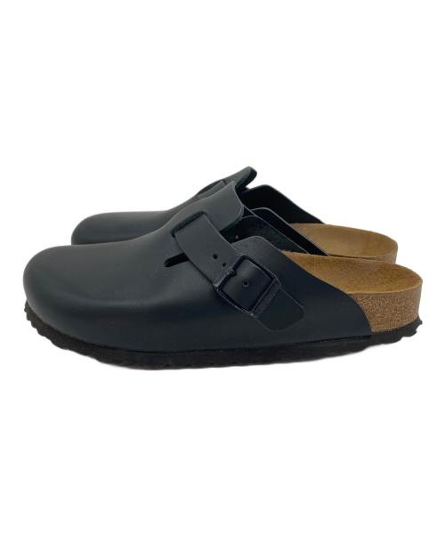 BIRKENSTOCK（ビルケンシュトック）BIRKENSTOCK (ビルケンシュトック) Boston BS ボストン レザー  サンダル　サボサンダル　フラットサンダル ブラック サイズ:37の古着・服飾アイテム