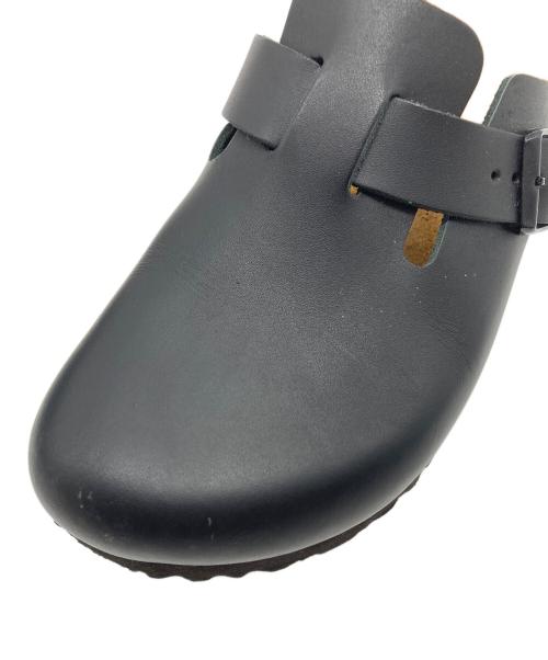BIRKENSTOCK（ビルケンシュトック）BIRKENSTOCK (ビルケンシュトック) Boston BS ボストン レザー  サンダル　サボサンダル　フラットサンダル ブラック サイズ:37の古着・服飾アイテム