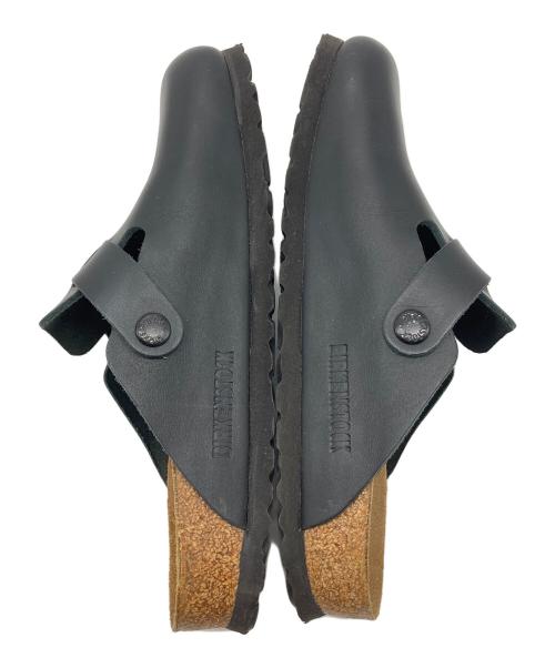 BIRKENSTOCK（ビルケンシュトック）BIRKENSTOCK (ビルケンシュトック) Boston BS ボストン レザー  サンダル　サボサンダル　フラットサンダル ブラック サイズ:37の古着・服飾アイテム