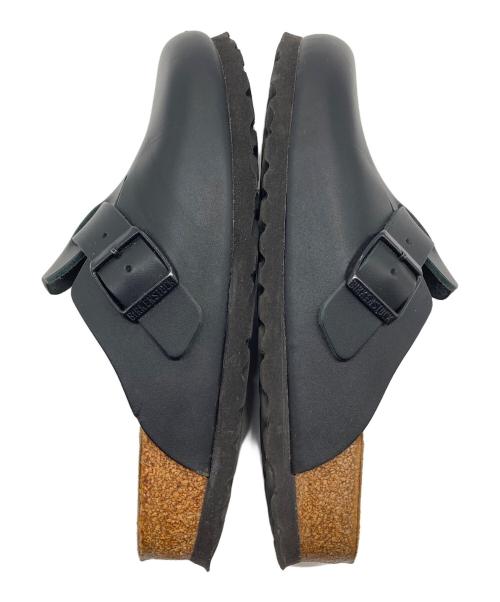 BIRKENSTOCK（ビルケンシュトック）BIRKENSTOCK (ビルケンシュトック) Boston BS ボストン レザー  サンダル　サボサンダル　フラットサンダル ブラック サイズ:37の古着・服飾アイテム