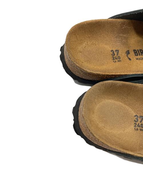 BIRKENSTOCK（ビルケンシュトック）BIRKENSTOCK (ビルケンシュトック) Boston BS ボストン レザー  サンダル　サボサンダル　フラットサンダル ブラック サイズ:37の古着・服飾アイテム