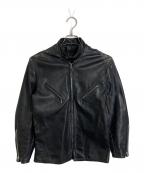KEHOEキーホー）の古着「【古着】シングルライダースジャケット」｜ブラック
