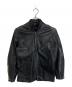 KEHOE（キーホー）の古着「【古着】シングルライダースジャケット」｜ブラック