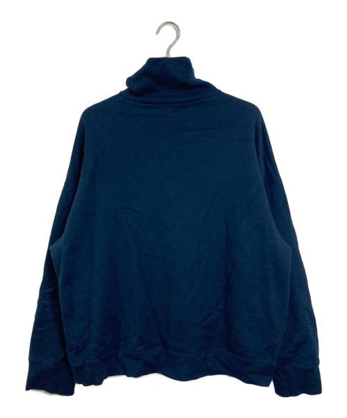 ATON（エイトン）ATON (エイトン) ハーフジップスウェット ZEROTSURI URAKE HALF ZIP PULLOVER パイル　日本製 ネイビー サイズ:06の古着・服飾アイテム