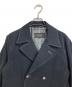 BURBERRY BLACK LABEL (バーバリーブラックレーベル) 銀釦チェック柄エンボスPコート　 ブラック サイズ:M：6000円