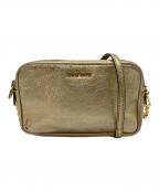 MIU MIUミュウミュウ）の古着「マドラス ショルダーバッグ　ミニバッグ　セレモニー」｜ゴールド