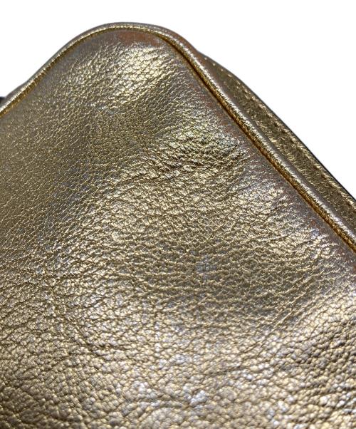 MIU MIU（ミュウミュウ）MIU MIU (ミュウミュウ) マドラス ショルダーバッグ　ミニバッグ　セレモニー ゴールド サイズ:実寸参照の古着・服飾アイテム