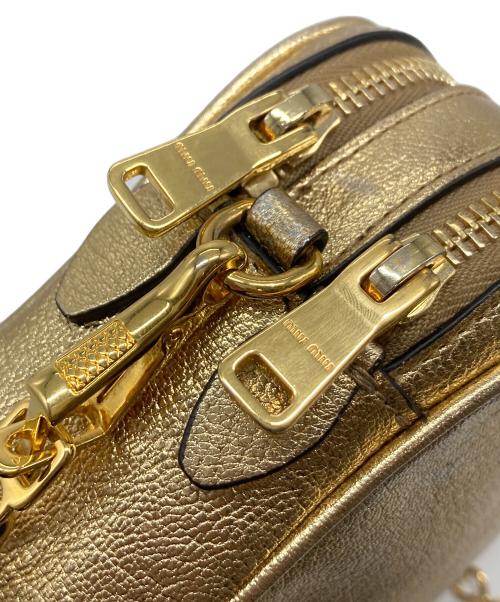 MIU MIU（ミュウミュウ）MIU MIU (ミュウミュウ) マドラス ショルダーバッグ　ミニバッグ　セレモニー ゴールド サイズ:実寸参照の古着・服飾アイテム