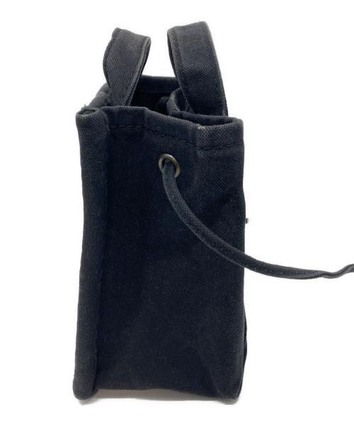 ebagos（エバゴス）ebagos (エバゴス) 防水キャンパスカゴ袋ショルダーバッグ ebagos  KAGOBUKURO ブラックの古着・服飾アイテム