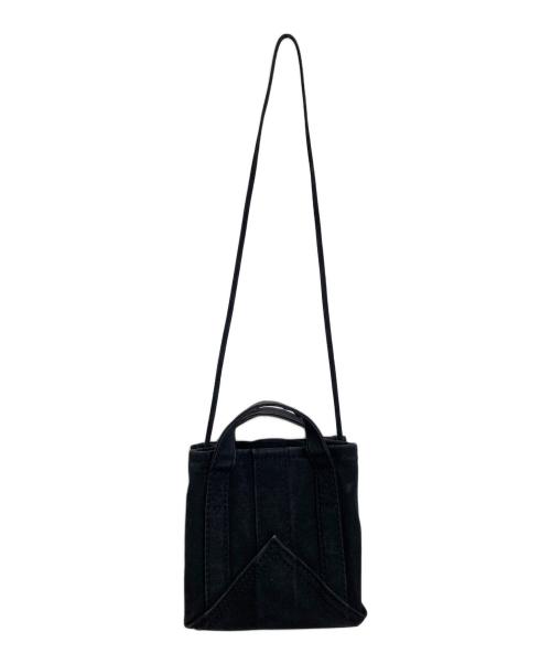ebagos（エバゴス）ebagos (エバゴス) 防水キャンパスカゴ袋ショルダーバッグ ebagos  KAGOBUKURO ブラックの古着・服飾アイテム