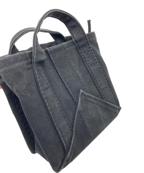 ebagos（エバゴス）ebagos (エバゴス) 防水キャンパスカゴ袋ショルダーバッグ ebagos  KAGOBUKURO ブラックの古着・服飾アイテム