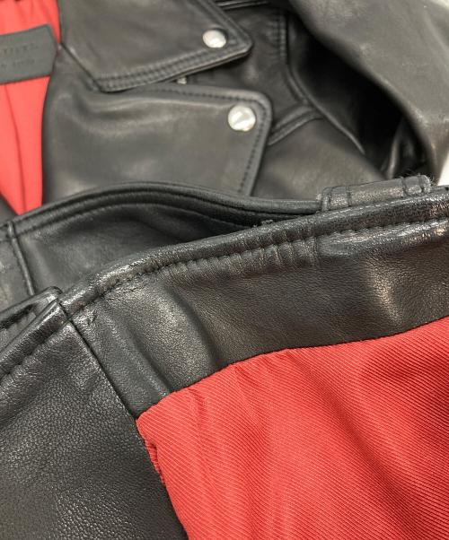 ALL SAINTS（オールセインツ）ALL SAINTS (オールセインツ) ライダースジャケット　レザージャケット ブラック サイズ:UK4の古着・服飾アイテム