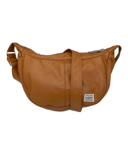 PORTER（ポーター）PORTER (ポーター) FREE STYLE SHOULDER BAG　ショルダーバッグ キャメル サイズ:実寸参照の古着・服飾アイテム