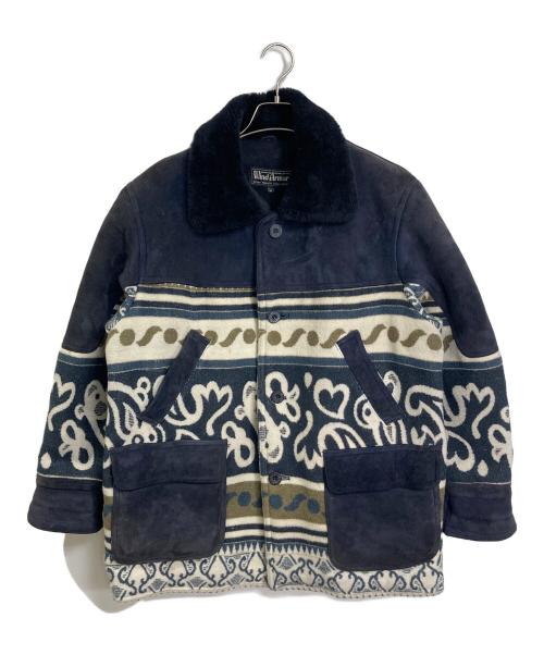 Wind Armor（ウィンドアーマー）Wind Armor (ウィンドアーマー) ムートンジャケット　 ネイビー サイズ:Mの古着・服飾アイテム