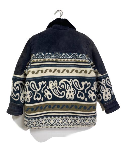 Wind Armor（ウィンドアーマー）Wind Armor (ウィンドアーマー) ムートンジャケット　 ネイビー サイズ:Mの古着・服飾アイテム