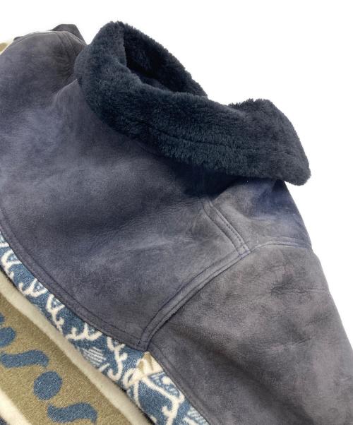 Wind Armor（ウィンドアーマー）Wind Armor (ウィンドアーマー) ムートンジャケット　 ネイビー サイズ:Mの古着・服飾アイテム