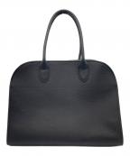 Gypsohilaジプソフィア）の古着「ベルトボストンバッグ (ラージ)　レザーバッグ」｜ブラック