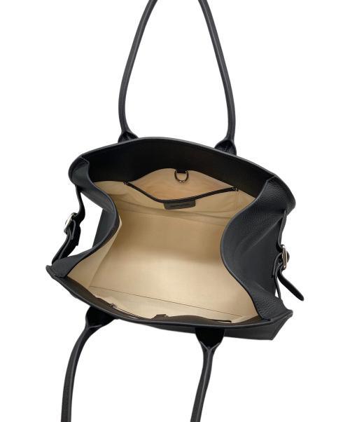 Gypsohila（ジプソフィア）Gypsohila (ジプソフィア) ベルトボストンバッグ (ラージ)　レザーバッグ ブラック サイズ:実寸参照の古着・服飾アイテム