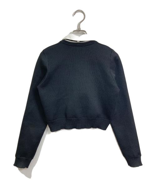 Snidel（スナイデル）Snidel (スナイデル) 26SS フリルニットカーディガン　セレモニー ブラック サイズ:FREEの古着・服飾アイテム