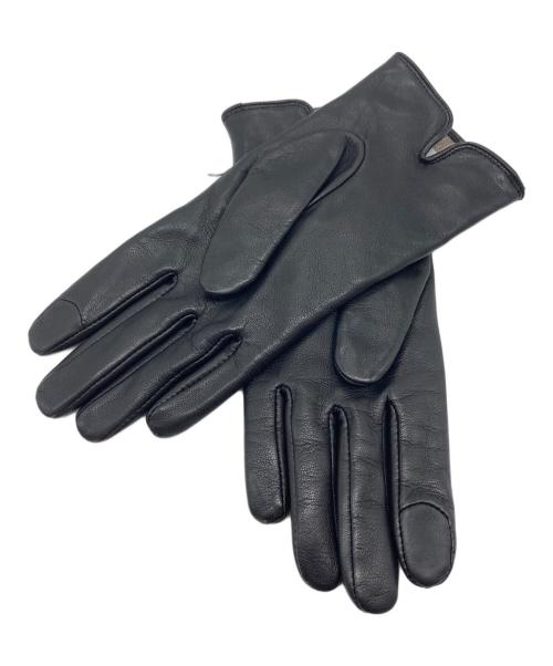 COACH（コーチ）COACH (コーチ) スカルプテッド シグネチャー レザー テック グローブ　手袋 サイズ:7の古着・服飾アイテム