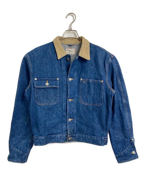 POLO RALPH LAUREN（ポロ・ラルフローレン）POLO RALPH LAUREN (ポロ・ラルフローレン) 【古着】カバーオール　アウター　デニムジャケット　デニムカバーオール　USA製　ライトアウター　80s  80年代　 ブルー サイズ:Mの古着・服飾アイテム
