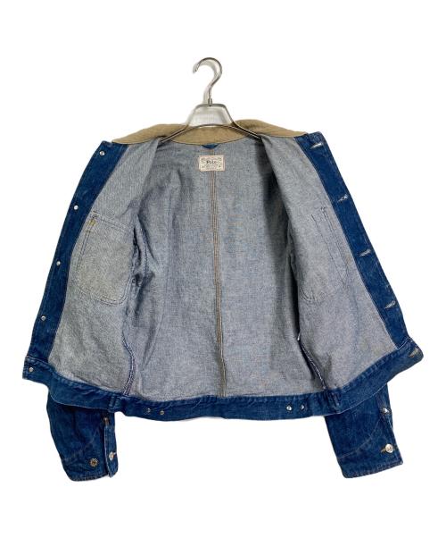 POLO RALPH LAUREN（ポロ・ラルフローレン）POLO RALPH LAUREN (ポロ・ラルフローレン) 【古着】カバーオール　アウター　デニムジャケット　デニムカバーオール　USA製　ライトアウター　80s  80年代　 ブルー サイズ:Mの古着・服飾アイテム