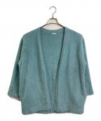 IENAイエナ）の古着「フォックスカシミヤ Vネックカーディガン」｜ブルー