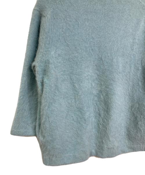 IENA（イエナ）IENA (イエナ) フォックスカシミヤ Vネックカーディガン ブルー サイズ:実寸参照の古着・服飾アイテム