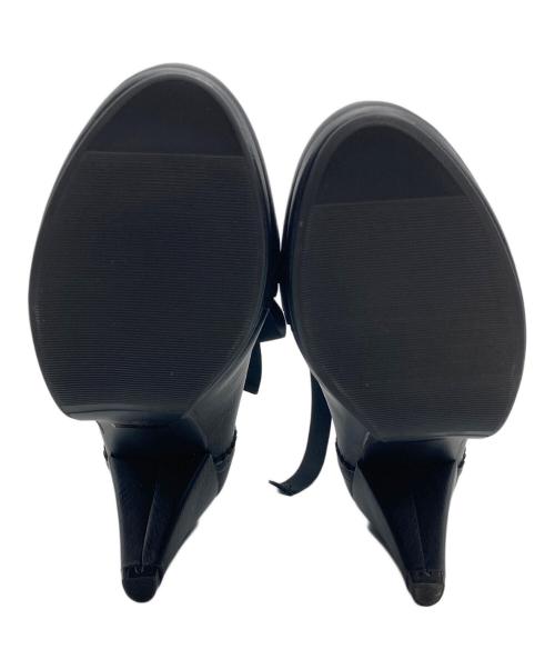 Victorian maiden（ヴィクトリアンメイデン）Victorian maiden (ヴィクトリアンメイデン) レースアップブーツ　ショートブーツ　編み上げブーツ ブラック サイズ:23の古着・服飾アイテム