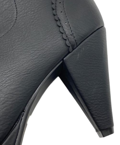 Victorian maiden（ヴィクトリアンメイデン）Victorian maiden (ヴィクトリアンメイデン) レースアップブーツ　ショートブーツ　編み上げブーツ ブラック サイズ:25の古着・服飾アイテム