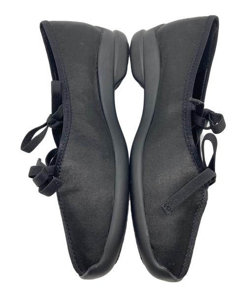 Le Talon（ル タロン）Le Talon (ル タロン) Lダブルリボンバレリーナ ブラック サイズ:23.5㎝の古着・服飾アイテム