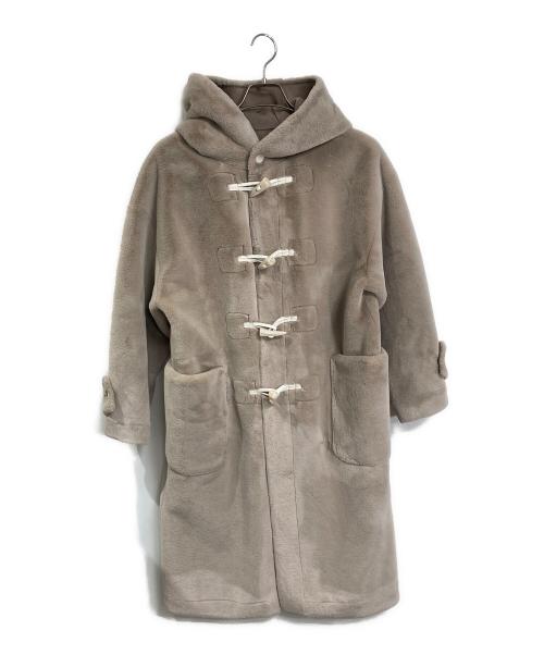 furfur（ファーファー）furfur (ファーファー) エコファーダッフルコート ベージュ サイズ:Fの古着・服飾アイテム