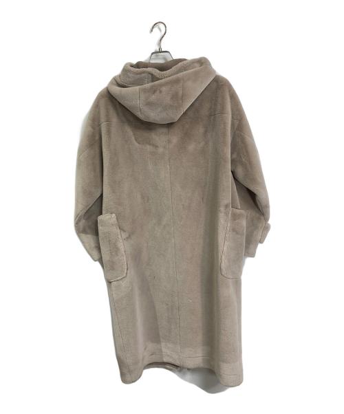 furfur（ファーファー）furfur (ファーファー) エコファーダッフルコート ベージュ サイズ:Fの古着・服飾アイテム