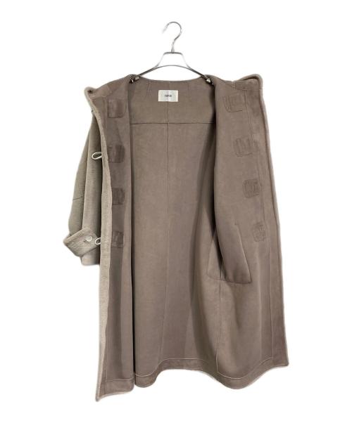 furfur（ファーファー）furfur (ファーファー) エコファーダッフルコート ベージュ サイズ:Fの古着・服飾アイテム