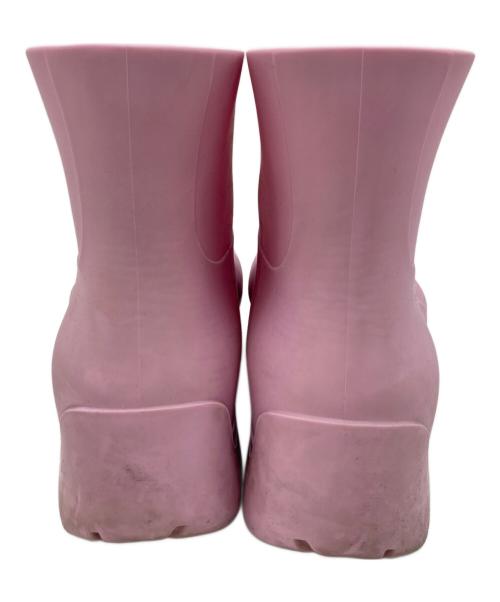 BOTTEGA VENETA（ボッテガベネタ）BOTTEGA VENETA (ボッテガベネタ) PUDDLE BOOTS MATT RUBBER　パドルブーツ　マットラバー　ショートブーツ　パドルブーツ レインブーツ ラバーブーツ モード　防水 イタリア製　厚底 ピンク サイズ:39の古着・服飾アイテム