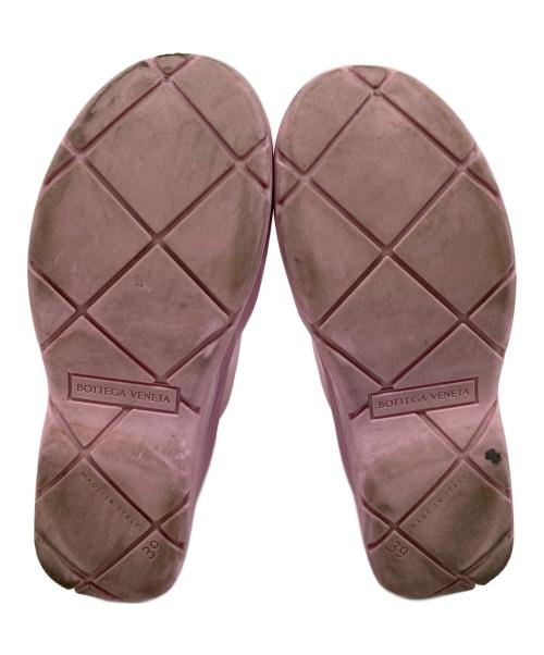 BOTTEGA VENETA（ボッテガベネタ）BOTTEGA VENETA (ボッテガベネタ) PUDDLE BOOTS MATT RUBBER　パドルブーツ　マットラバー　ショートブーツ　パドルブーツ レインブーツ ラバーブーツ モード　防水 イタリア製　厚底 ピンク サイズ:39の古着・服飾アイテム