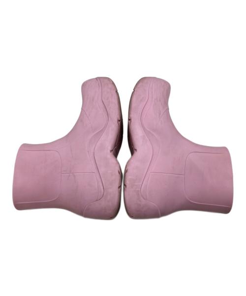 BOTTEGA VENETA（ボッテガベネタ）BOTTEGA VENETA (ボッテガベネタ) PUDDLE BOOTS MATT RUBBER　パドルブーツ　マットラバー　ショートブーツ　パドルブーツ レインブーツ ラバーブーツ モード　防水 イタリア製　厚底 ピンク サイズ:39の古着・服飾アイテム
