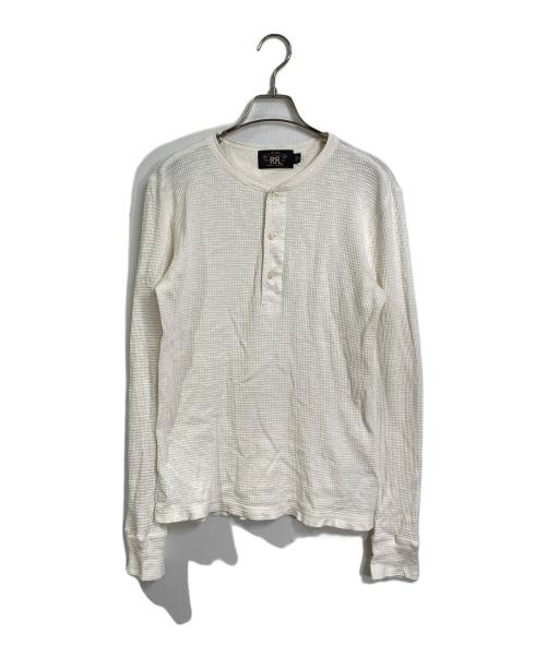 RRL（ダブルアールエル）RRL (ダブルアールエル) ワッフルヘンリーネックカットソー ホワイト サイズ:XSの古着・服飾アイテム