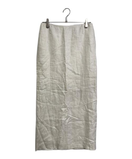 DEUXIEME CLASSE（ドゥーズィエム クラス）DEUXIEME CLASSE (ドゥーズィエム クラス) Dashingly Maxi スカート　ダッシングリー マキシスカート　リネンスカート　ロングスカート　日本製 ベージュ サイズ:38の古着・服飾アイテム