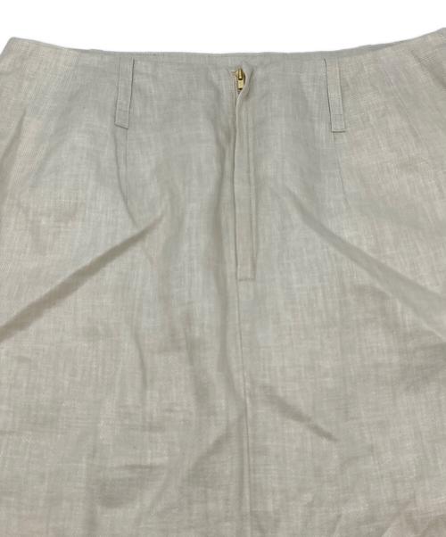 DEUXIEME CLASSE（ドゥーズィエム クラス）DEUXIEME CLASSE (ドゥーズィエム クラス) Dashingly Maxi スカート　ダッシングリー マキシスカート　リネンスカート　ロングスカート　日本製 ベージュ サイズ:38の古着・服飾アイテム