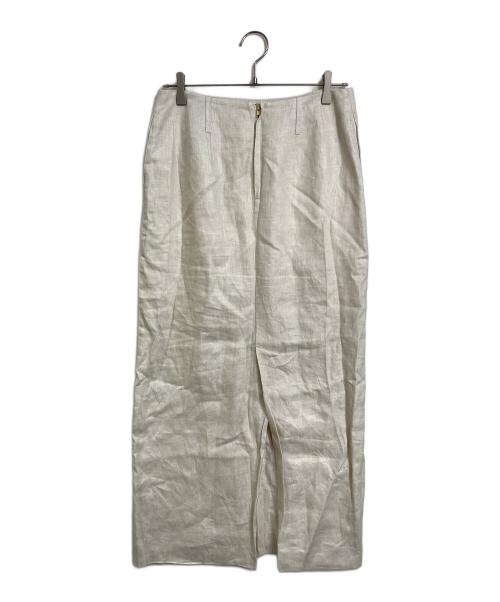 DEUXIEME CLASSE（ドゥーズィエム クラス）DEUXIEME CLASSE (ドゥーズィエム クラス) Dashingly Maxi スカート　ダッシングリー マキシスカート　リネンスカート　ロングスカート　日本製 ベージュ サイズ:38の古着・服飾アイテム