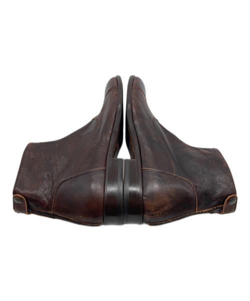 Giorgio Ricci（ジョルジオ・リッチ）Giorgio Ricci (ジョルジオ・リッチ) パティーヌブーツ　レザーブーツ　イタリア製 ブラウン サイズ:40の古着・服飾アイテム