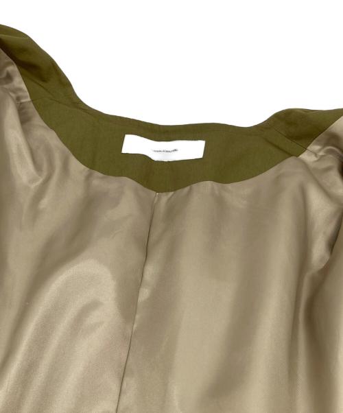 JOURNAL STANDARD（ジャーナルスタンダード）JOURNAL STANDARD (ジャーナルスタンダード) コットンナイロンギャバフレアコート　ビッグシルエット オリーブ サイズ:Mの古着・服飾アイテム