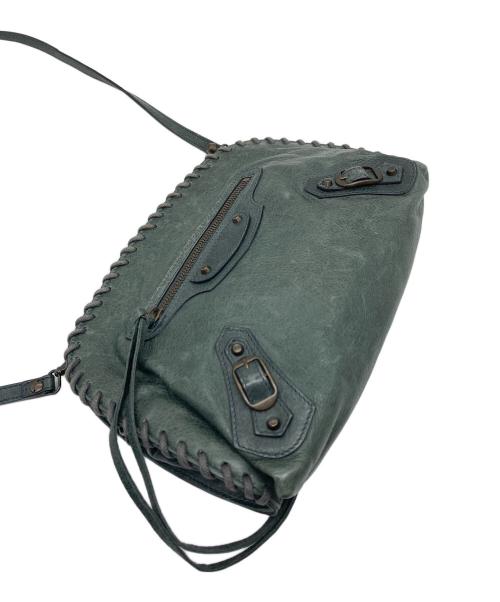 BALENCIAGA（バレンシアガ）BALENCIAGA (バレンシアガ) ザ スティッチショルダーバッグ グリーン サイズ:実寸参照の古着・服飾アイテム