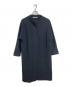 evam eva（エヴァムエヴァ）の古着「プレスウールロングコート　ロングコート　アウター　日本製」｜ブラック