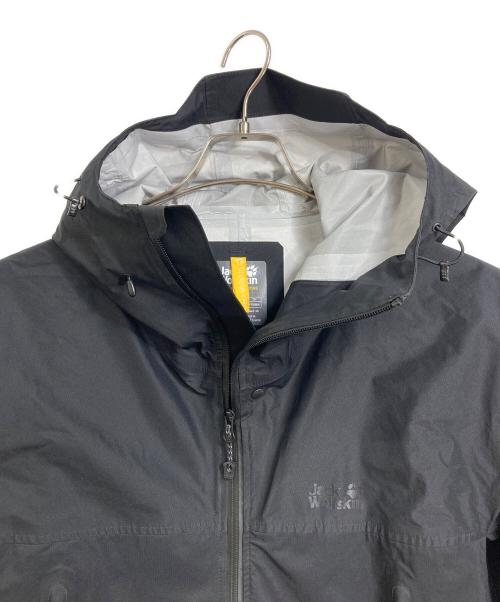 Jack Wolfskin（ジャック ウルフスキン）Jack Wolfskin 撥水フルジップブルゾン　TRAILHEADZ JKT　ナイロンジャケット　ナイロンパーカー　アウター　ライトアウター　スポーツ　アウトドア　日本製　TEXAPORE使用 ブラック サイズ:Mの古着・服飾アイテム